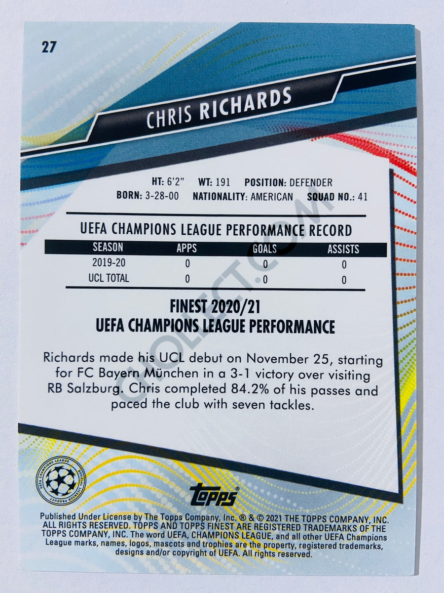 Chris Richards - FC Bayern Munich 2021 Topps Finest UCL #27