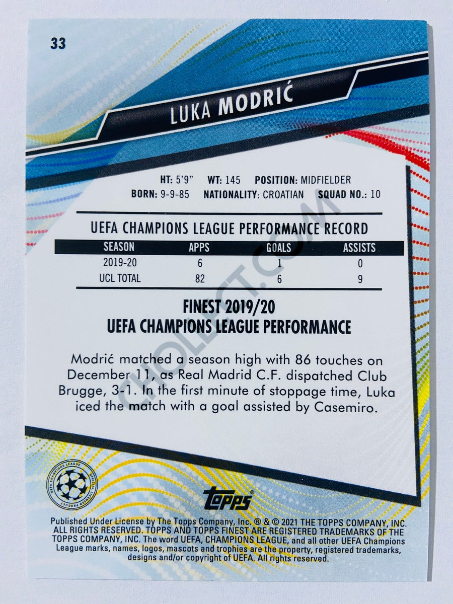 Luka Modric - Real Madrid CF 2021 Topps Finest UCL #33