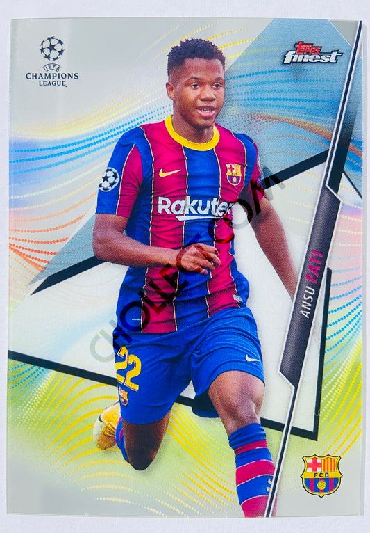 Ansu Fati - FC Barcelona - 2021 Topps Finest UCL #47