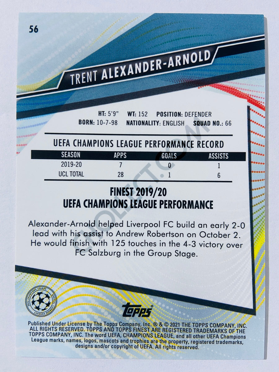 Trent Alexander-Arnold - Liverpool FC 2021 Topps Finest UCL #56