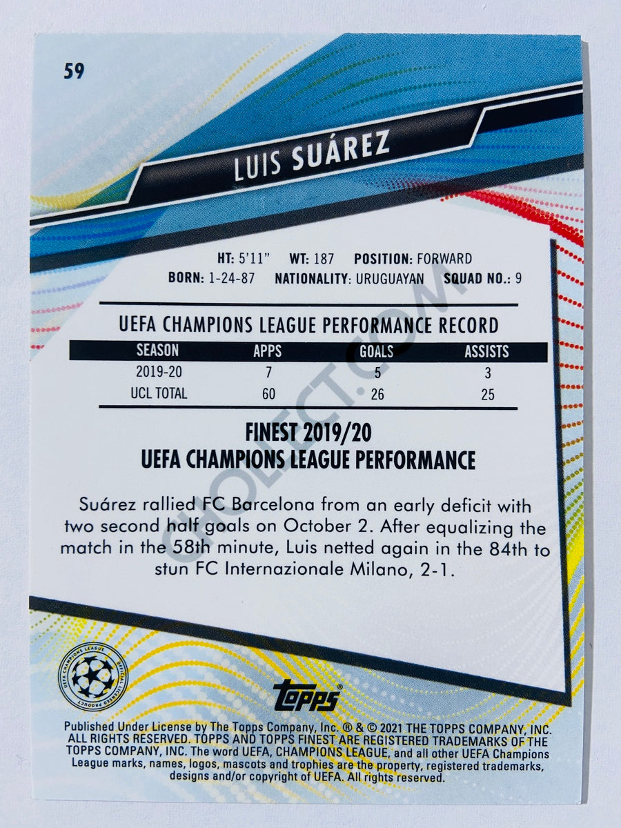 Luis Suarez - Atletico de Madrid 2021 Topps Finest UCL #59