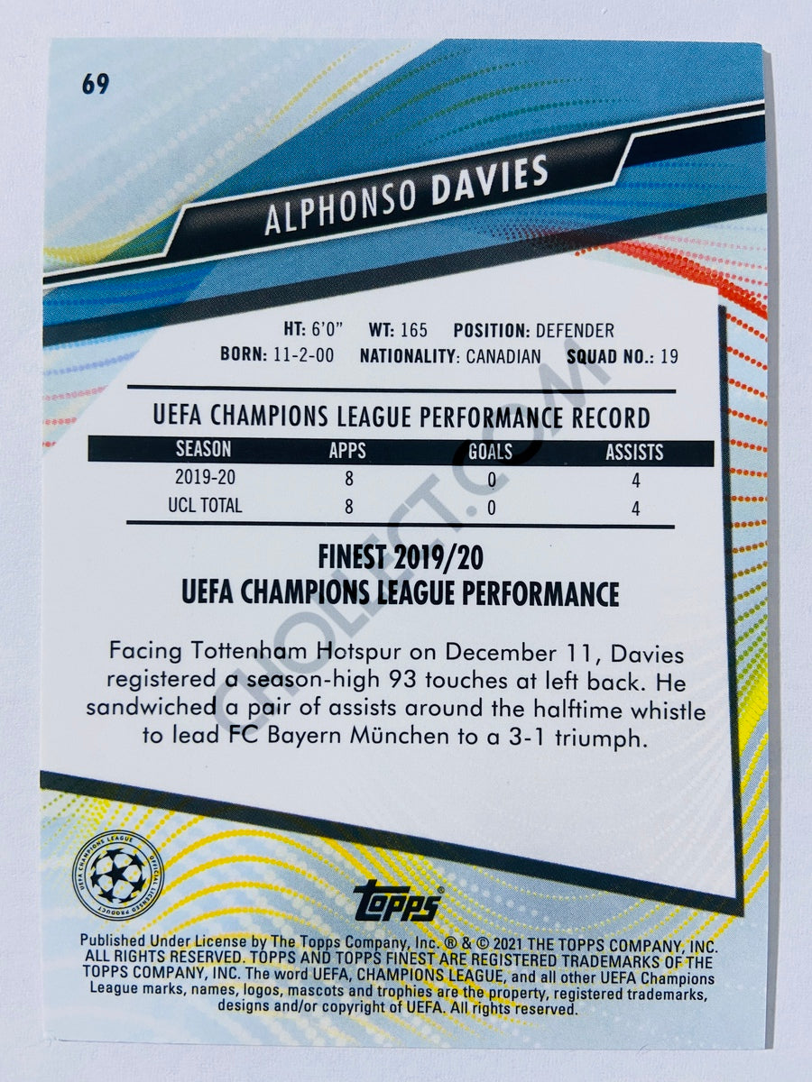 Alphonso Davies - FC Bayern Munich 2021 Topps Finest UCL #69