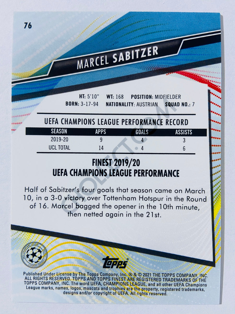 Marcel Sabitzer - RB Leipzig 2021 Topps Finest UCL #76