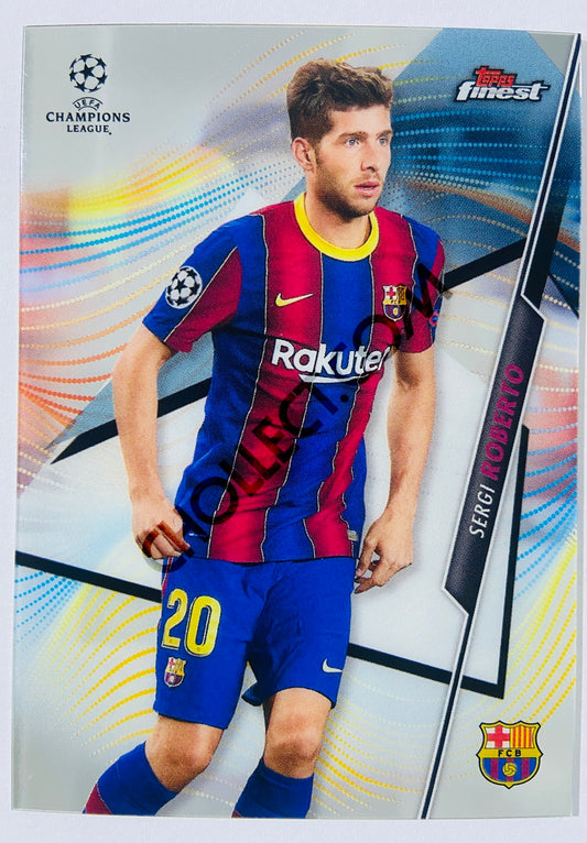 Sergi Roberto - FC Barcelona - 2021 Topps Finest UCL #82