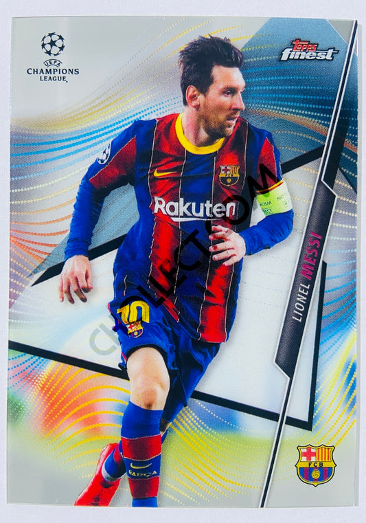 Lionel Messi - FC Barcelona - 2021 Topps Finest UCL #100