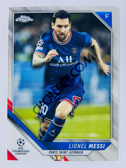 Lionel Messi - Paris Saint-Germain 2021-22 Topps Chrome UCL #100