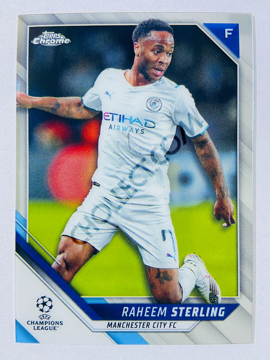 Raheem Sterling - Manchester City FC 2021-22 Topps Chrome UCL #113