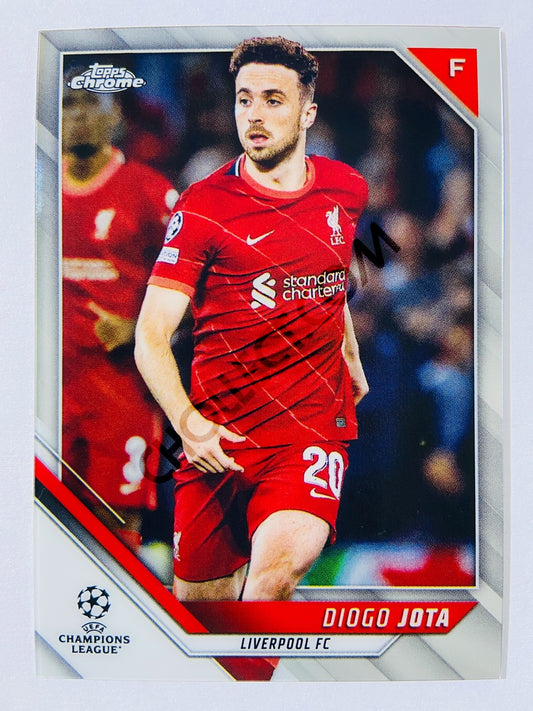 Diogo Jota - Liverpool FC 2021-22 Topps Chrome UCL #180