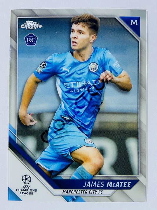 James McAtee - Manchester City 2021-22 Topps Chrome UCL RC Rookie #53