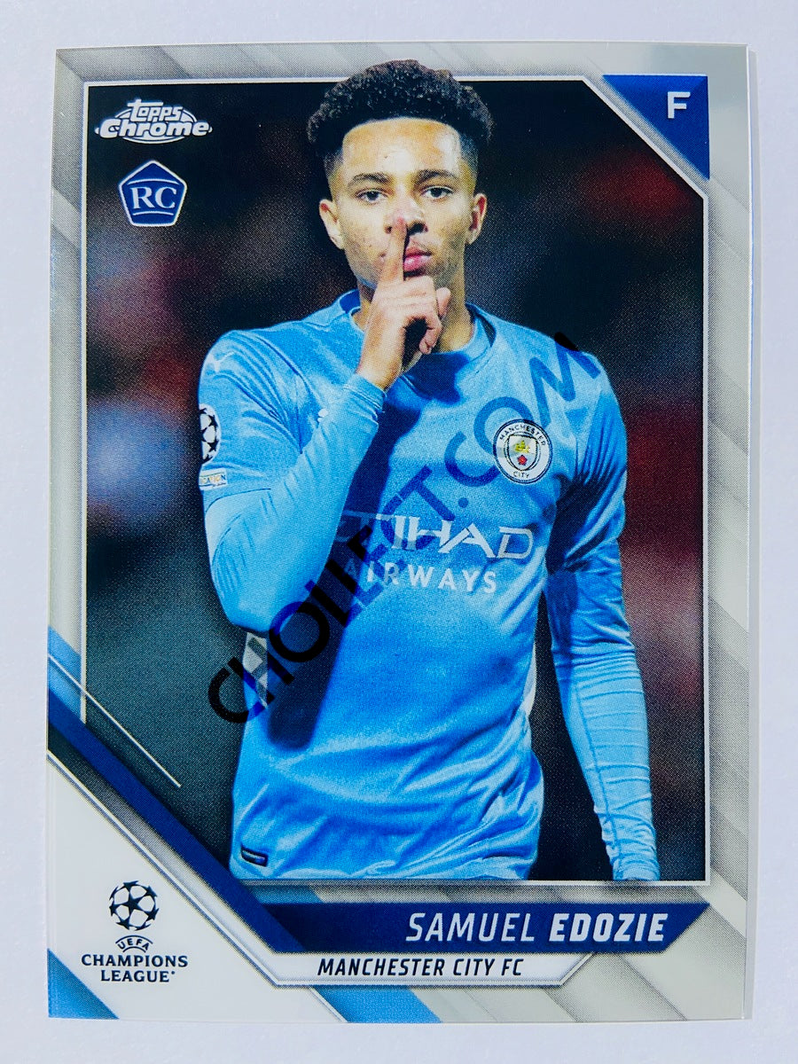 Samuel Edozie - Manchester City 2021-22 Topps Chrome UCL RC Rookie #78