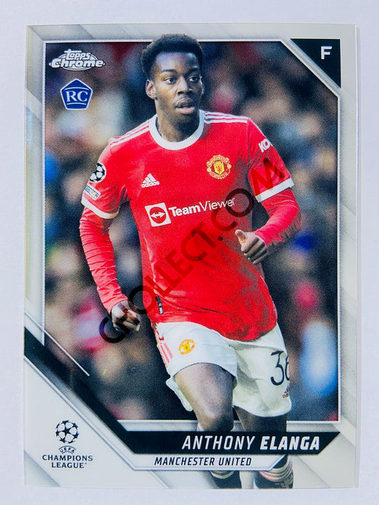 Anthony Elanga - Manchester United 2021-22 Topps Chrome UCL RC Rookie #140