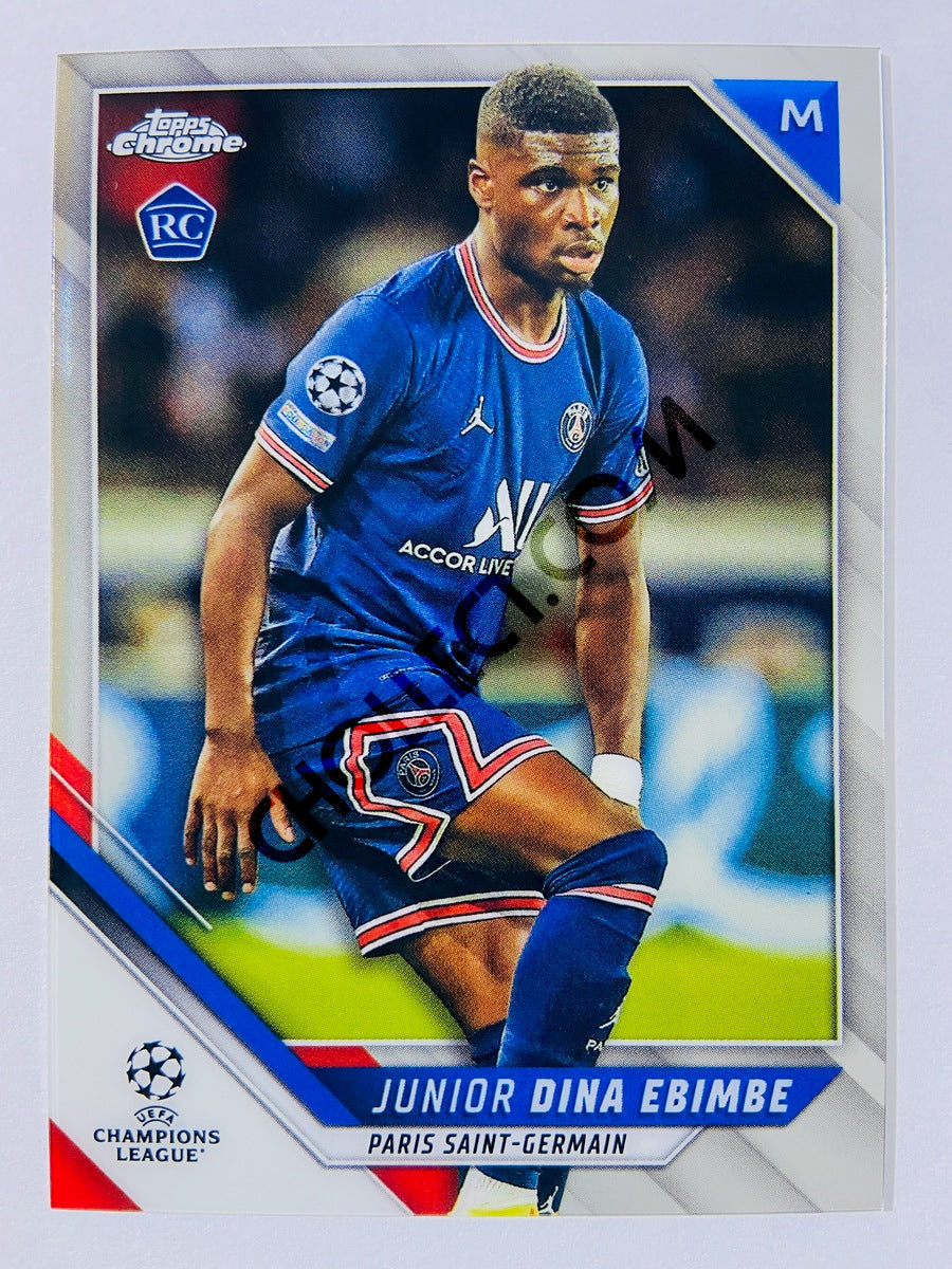 Junior Dina Ebimbe - Paris Saint-Germain 2021-22 Topps Chrome UCL RC Rookie #176