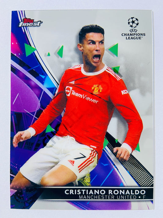 Cristiano Ronaldo - Manchester United 2021-22 Topps Finest UCL #100