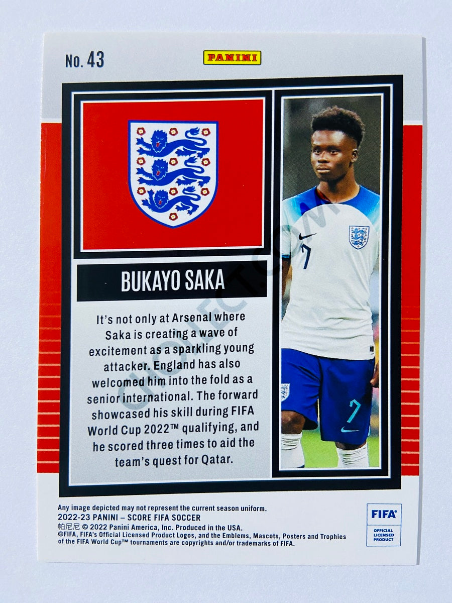 Bukayo Saka - England 2022-23 Panini Score FIFA #43