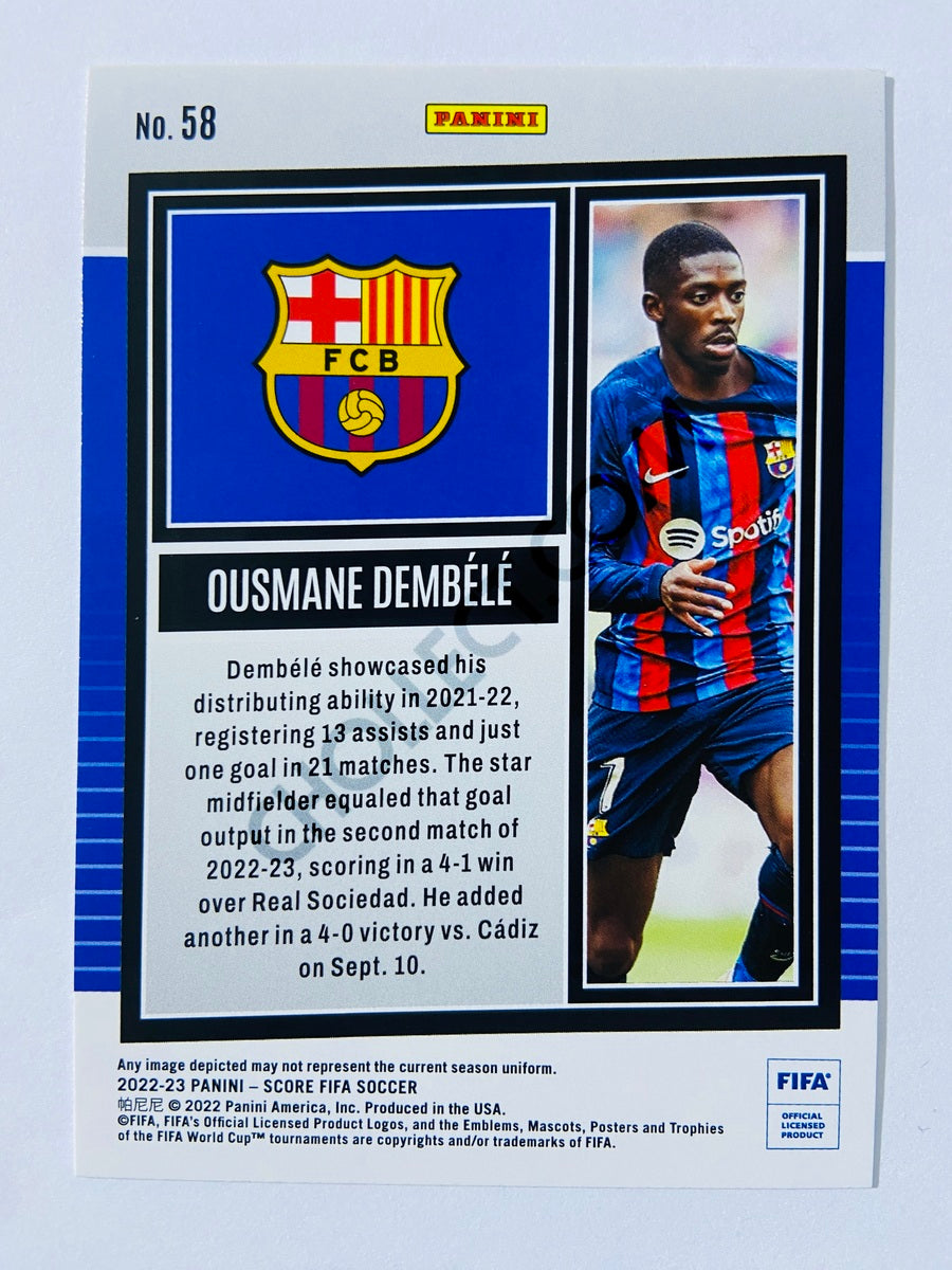 Ousmane Dembele - FC Barcelona 2022-23 Panini Score FIFA #58 