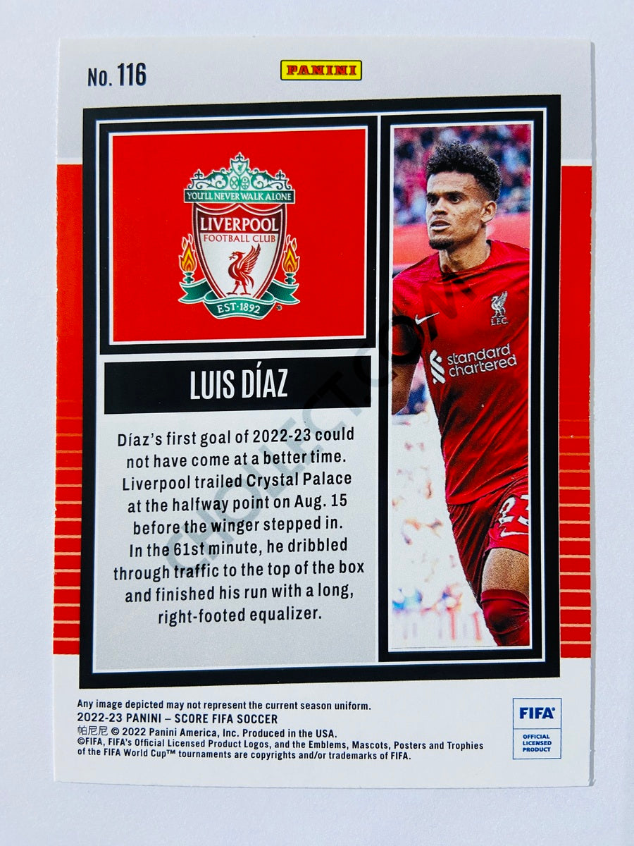 Luis Diaz - Liverpool FC 2022-23 Panini Score FIFA #116