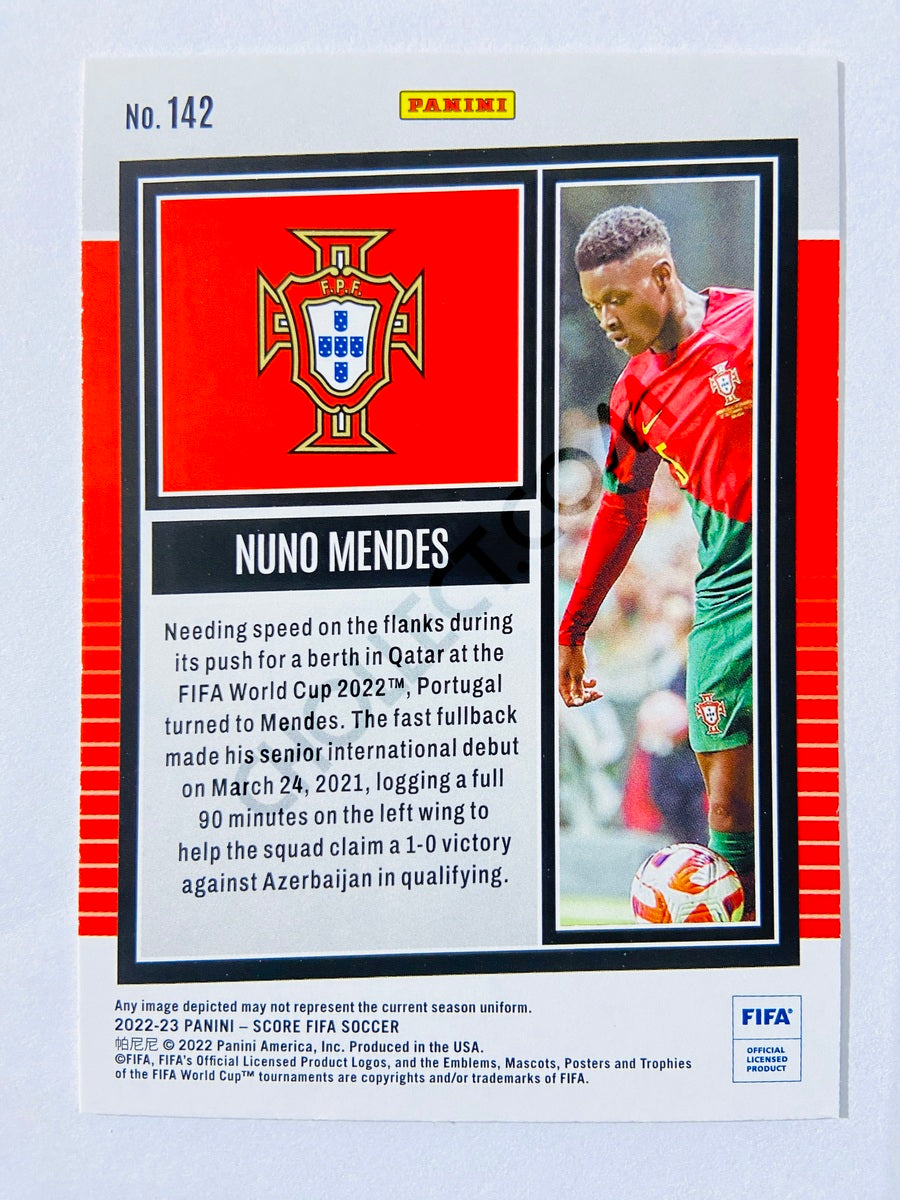 Nuno Mendes - Portugal 2022-23 Panini Score FIFA #142