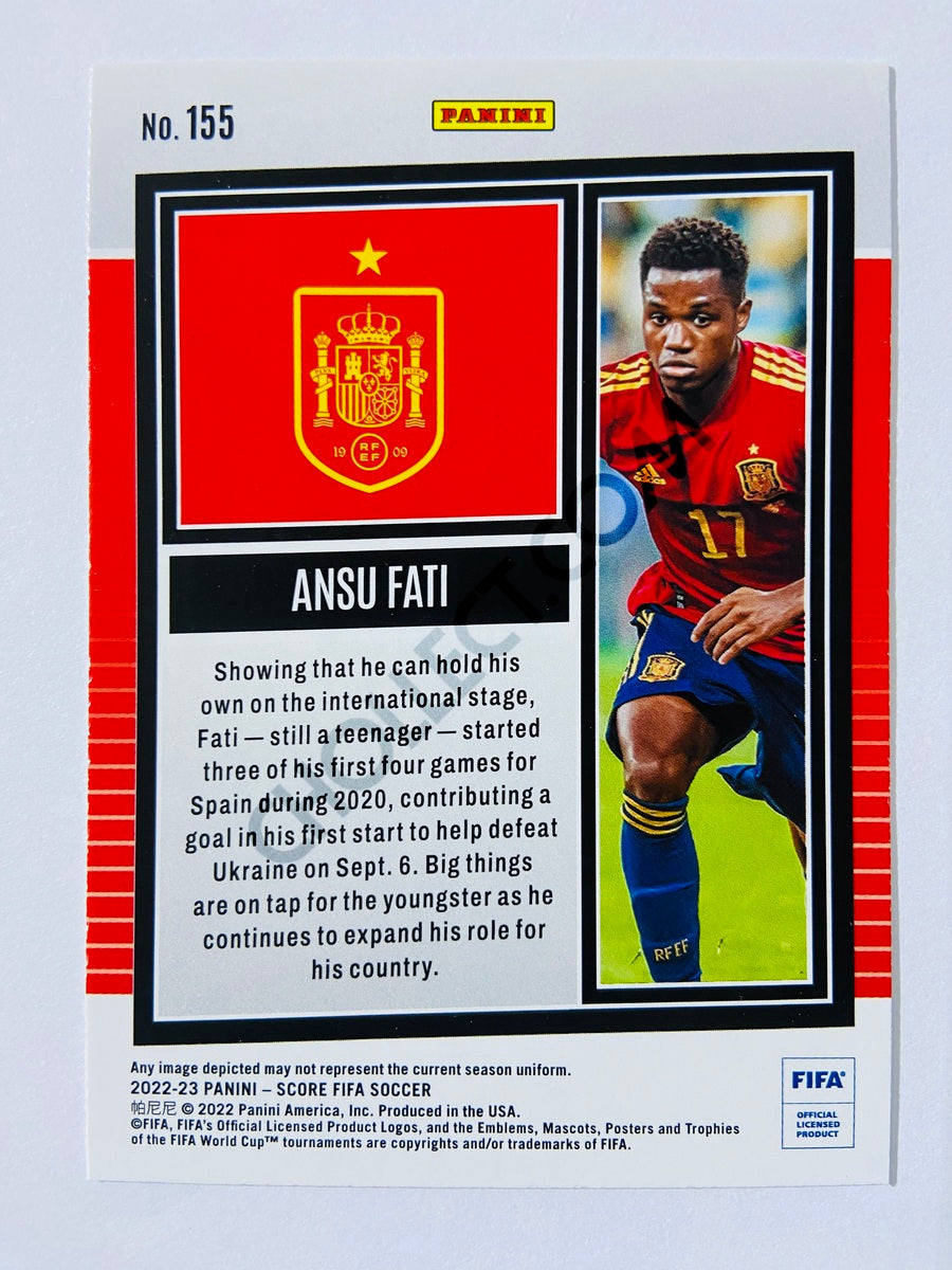 Ansu Fati - Spain 2022-23 Panini Score FIFA #155