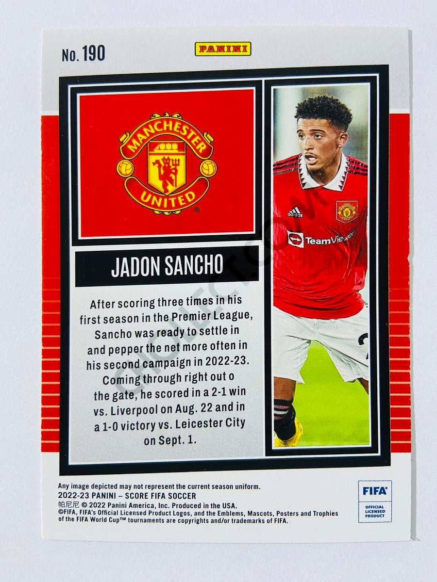 Jadon Sancho - Manchester United 2022-23 Panini Score FIFA #190