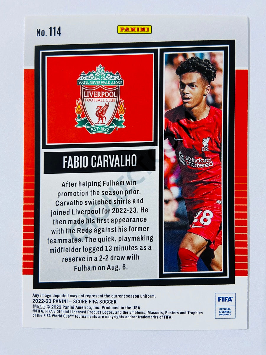 Fabio Carvalho - Liverpool FC 2022-23 Panini Score FIFA RC Rookie #114