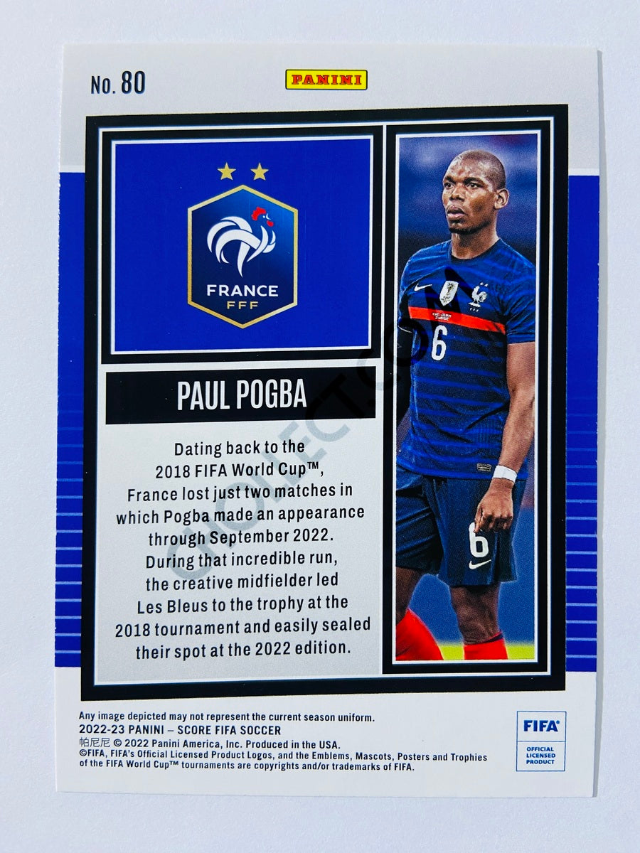 Paul Pogba - France 2022-23 Panini Score FIFA Laser Parallel #80