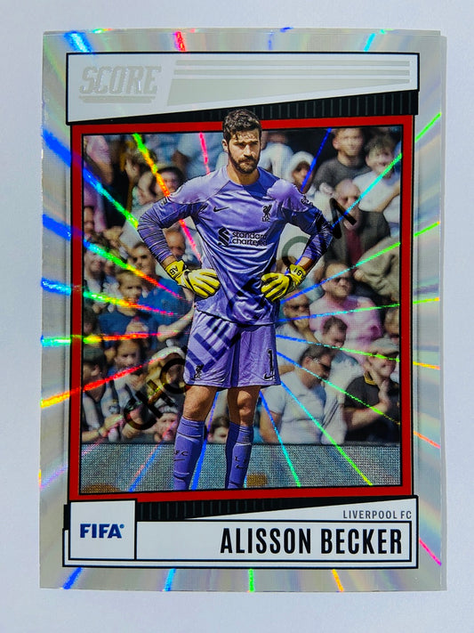 Alisson Becker - Liverpool FC 2022-23 Panini Score FIFA Laser Parallel #110