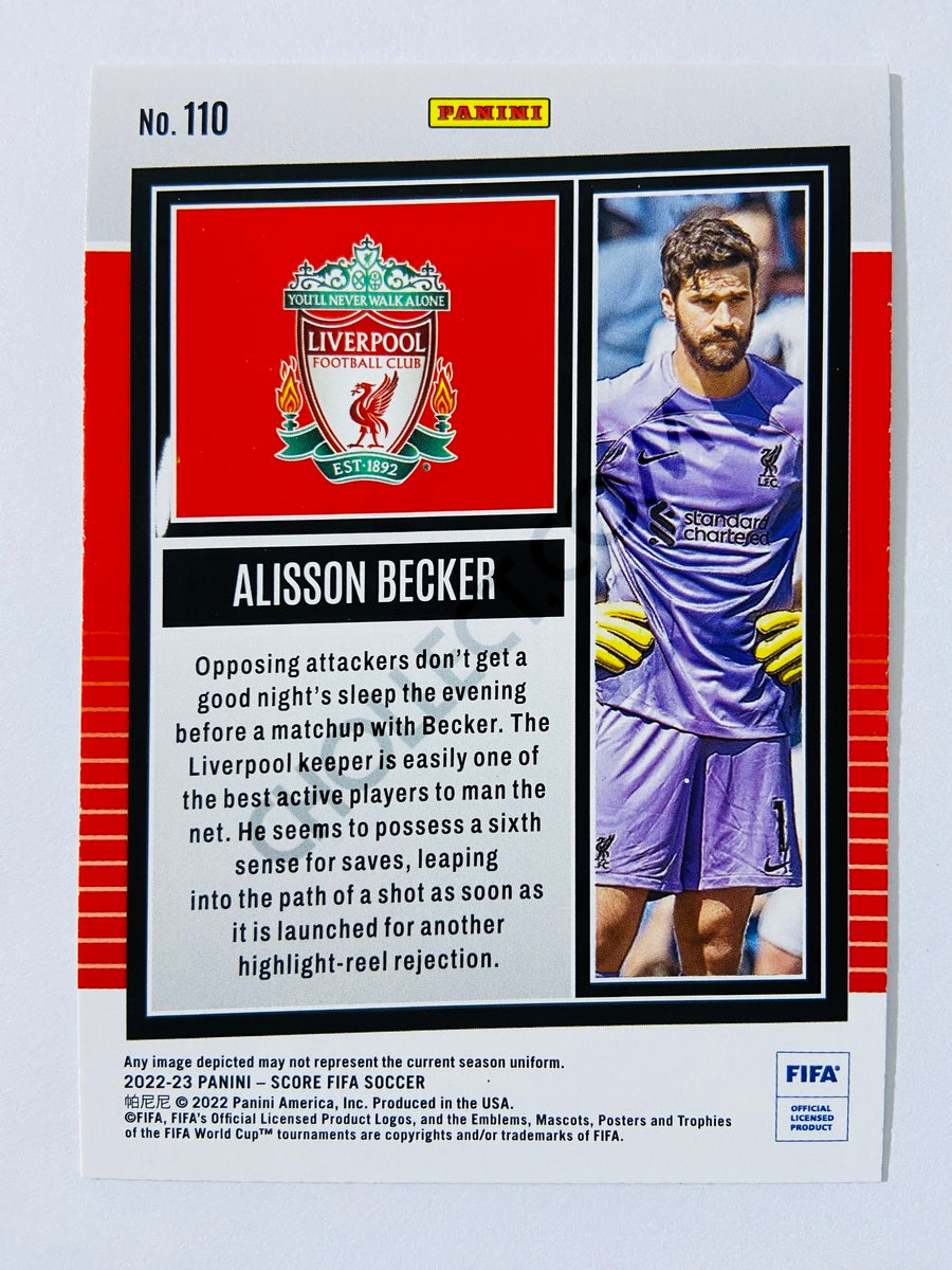 Alisson Becker - Liverpool FC 2022-23 Panini Score FIFA Laser Parallel –