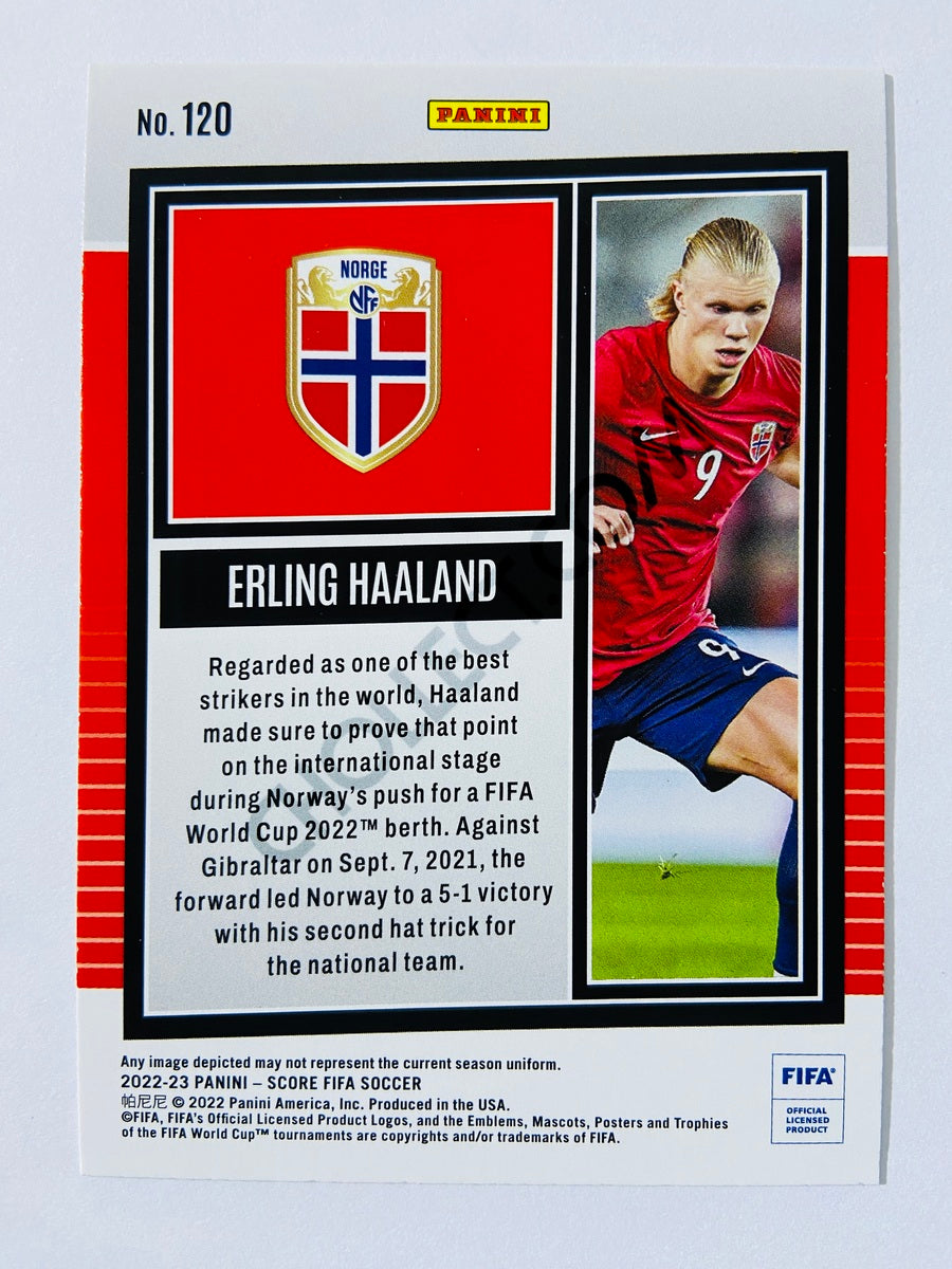 Erling Haaland - Norway 2022-23 Panini Score FIFA Laser Parallel #120