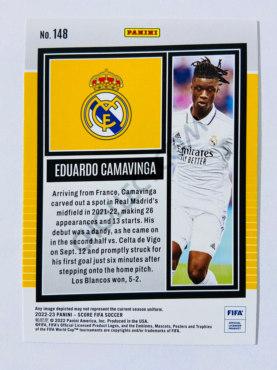 Eduardo Camavinga - Real Madrid 2022-23 Panini Score FIFA Laser Parallel #148