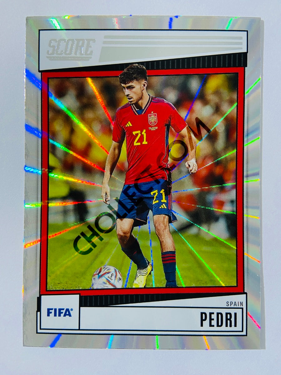 Pedri - Spain 2022-23 Panini Score FIFA Laser Parallel #161