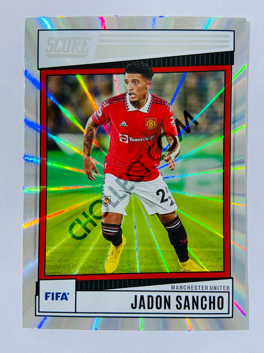 Jadon Sancho - Manchester United 2022-23 Panini Score FIFA Laser Parallel #190