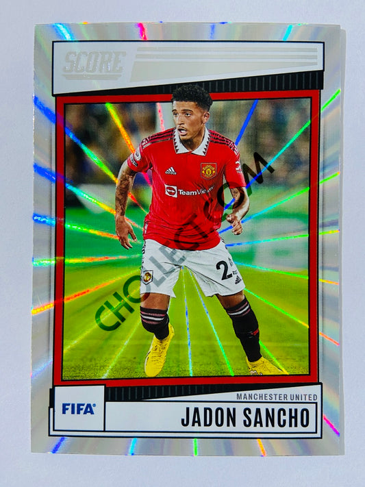 Jadon Sancho - Manchester United 2022-23 Panini Score FIFA Laser Parallel #190