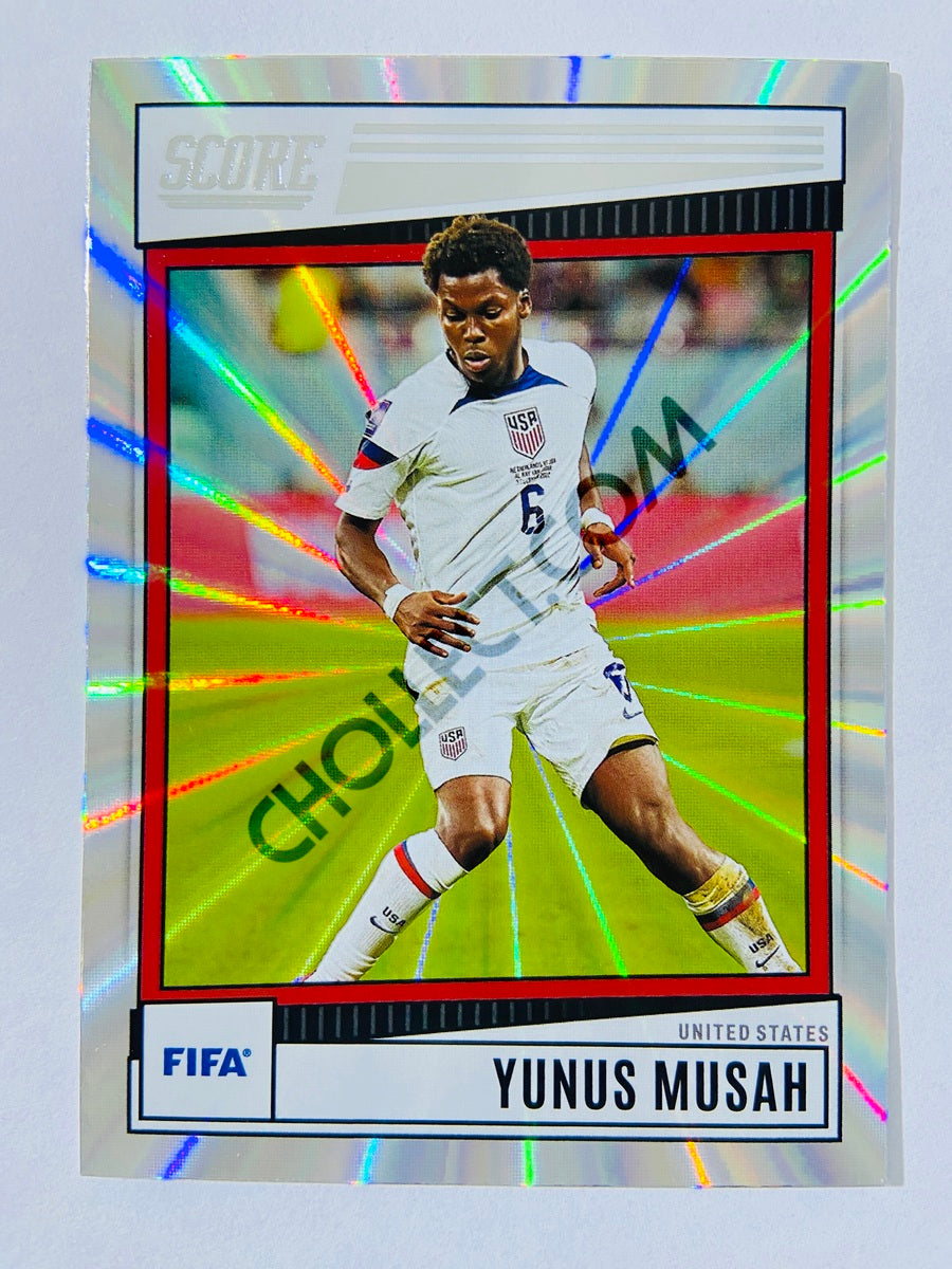 Yunus Musah - United States 2022-23 Panini Score FIFA Laser Parallel #200