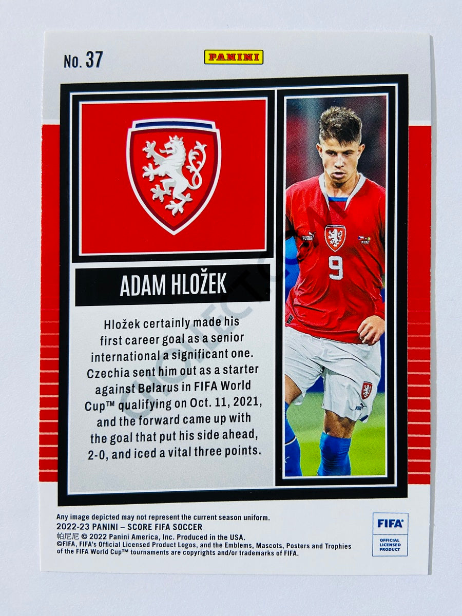 Adam Hlozek - Czechia 2022-23 Panini Score FIFA Laser Parallel RC Rookie #37