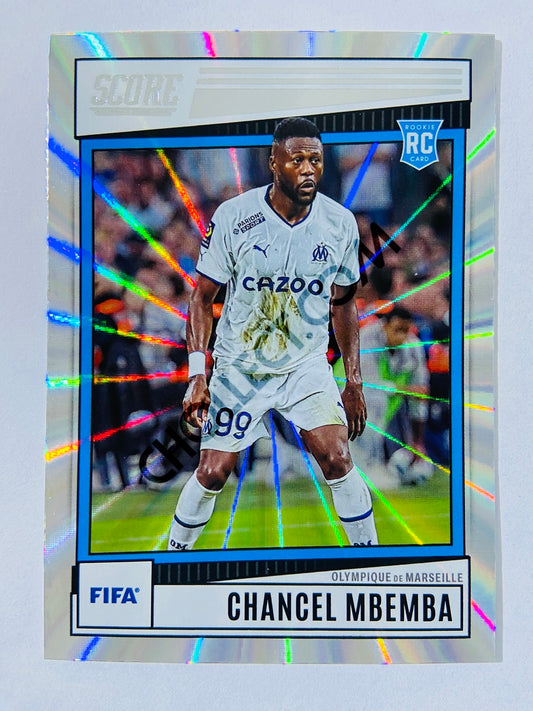 Chancel Mbemba - Olympique de Marseille 2022-23 Panini Score FIFA Laser Parallel RC Rookie #128