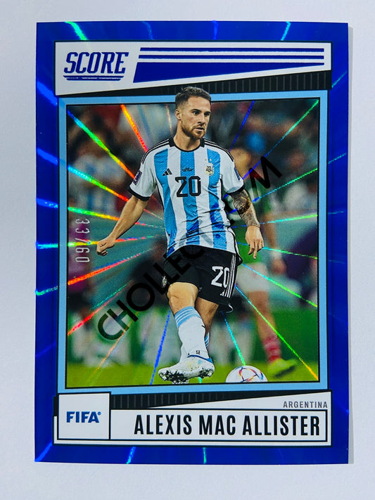 Alexis Mac Allister - Argentina 2022-23 Panini Score FIFA Blue Laser Parallel #94 | #/60