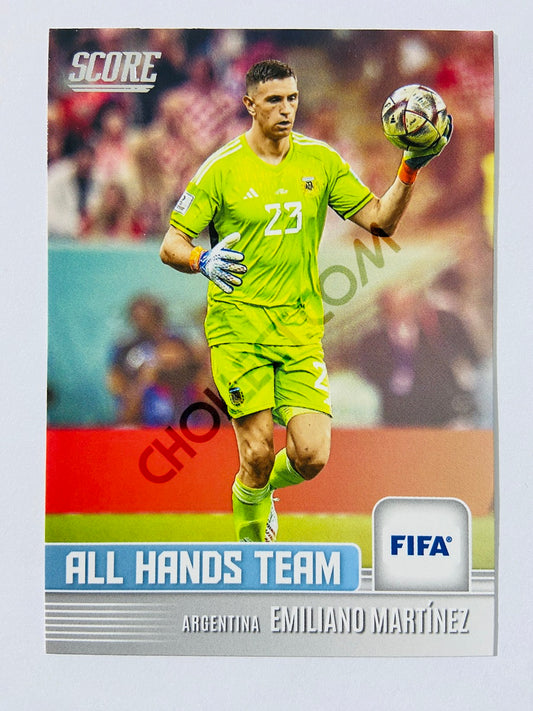 Emiliano Martinez - Argentina 2022-23 Panini Score FIFA All Hands Team Insert #5