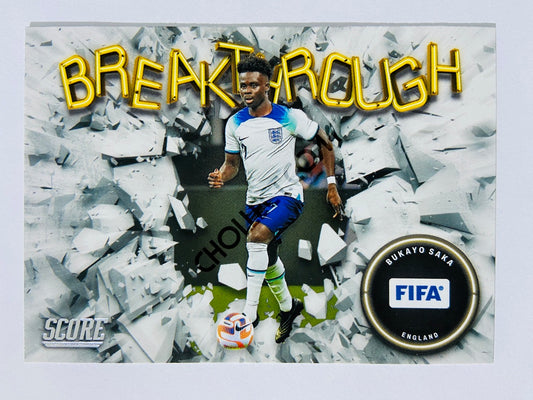 Bukayo Saka - England 2022-23 Panini Score FIFA Breakthrough Insert #8