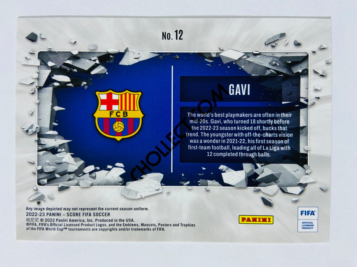 Gavi - FC Barcelona 2022-23 Panini Score FIFA Breakthrough Insert #12