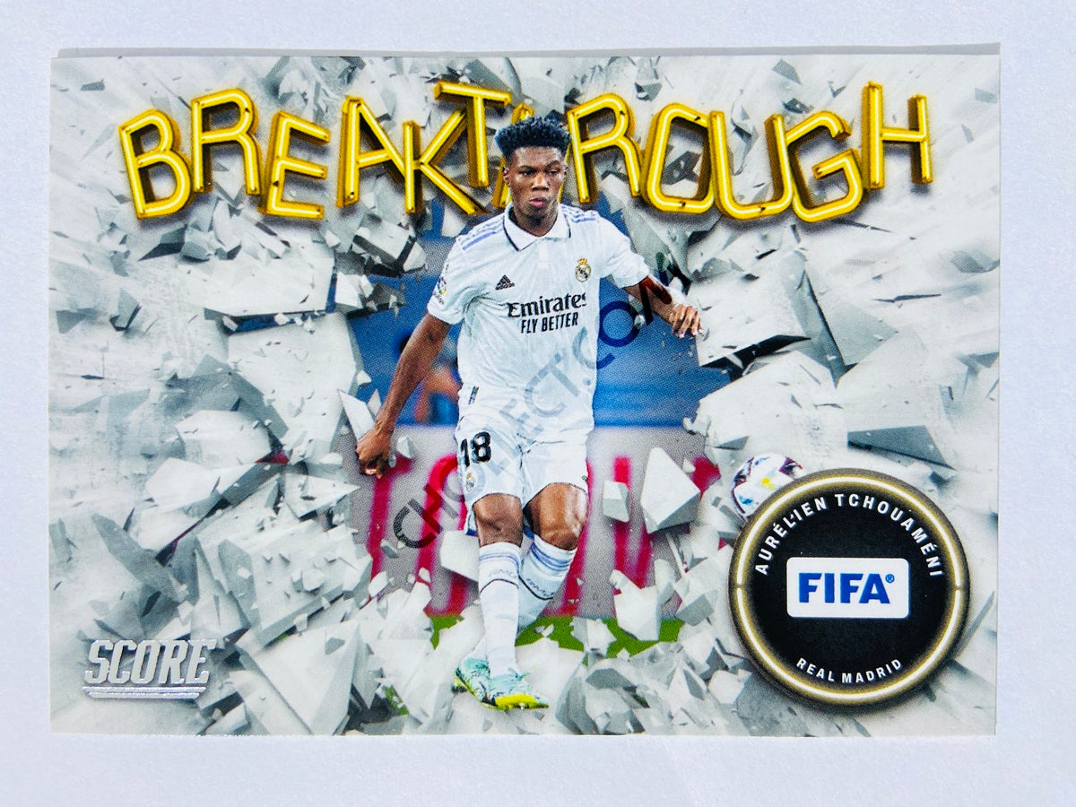 Aurelien Tchouameni - Real Madrid 2022-23 Panini Score FIFA Breakthrough Insert #22