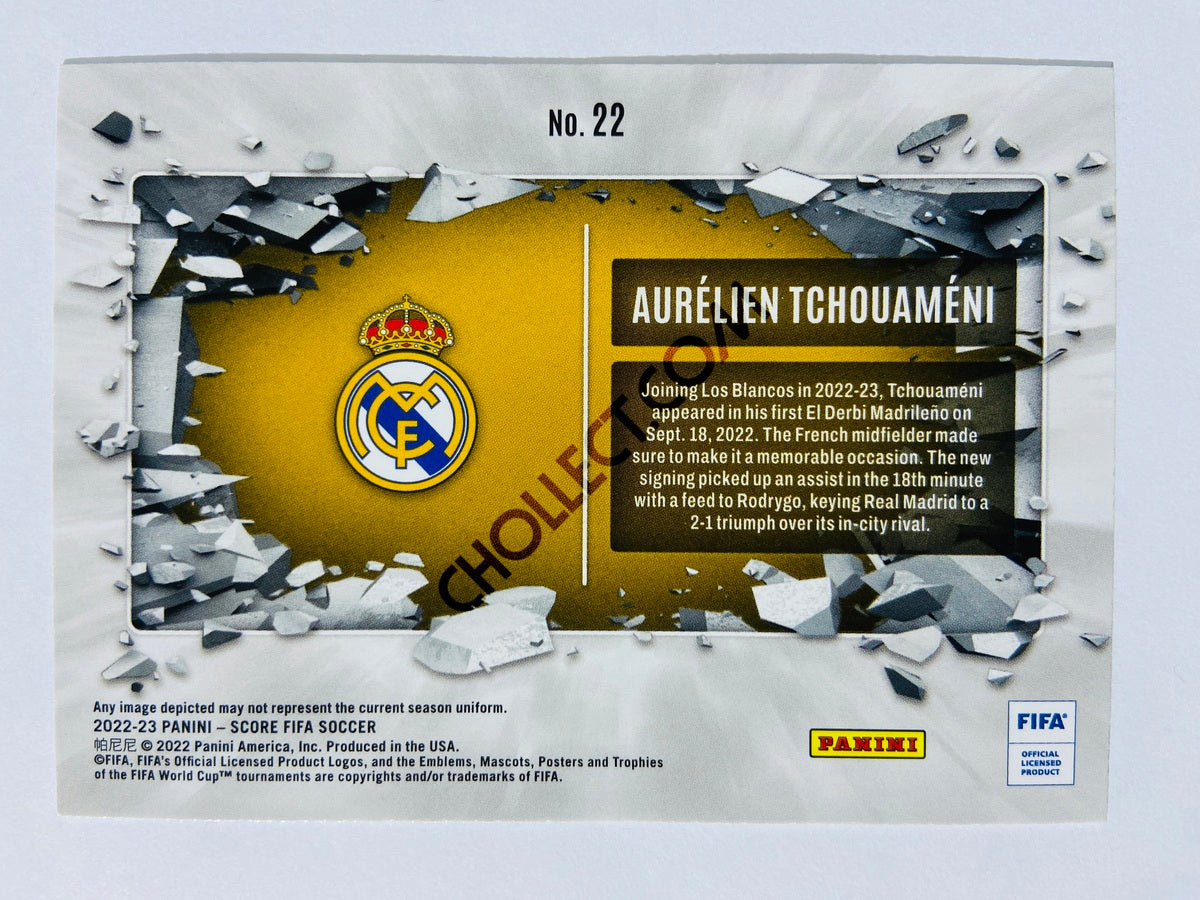 Aurelien Tchouameni - Real Madrid 2022-23 Panini Score FIFA Breakthrough Insert #22