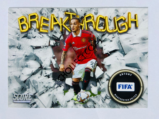 Antony - Manchester United 2022-23 Panini Score FIFA Breakthrough Insert #27