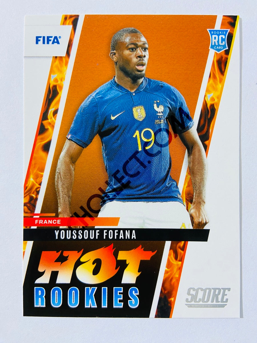 Youssouf Fofana - France 2022-23 Panini Score FIFA Hot Rookies Insert RC Rookie #7