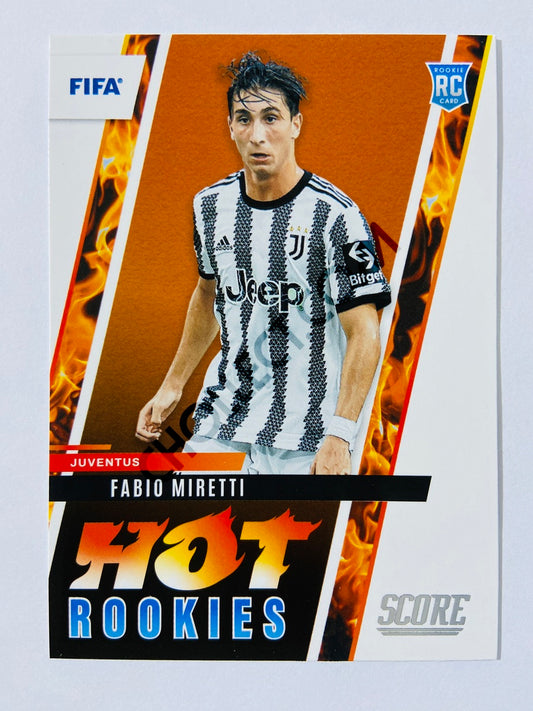 Fabio Miretti  - Juventus 2022-23 Panini Score FIFA Hot Rookies Insert RC Rookie #16