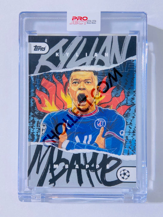 Kylian Mbappe - Paris Saint Germain 2022 Topps Project 22 by Dan Leydon