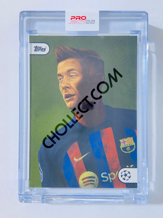 Robert Lewandowski  - FC Barcelona 2022 Topps Project 22 by Marco Melgrati