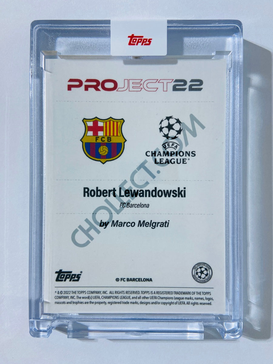 Robert Lewandowski  - FC Barcelona 2022 Topps Project 22 by Marco Melgrati
