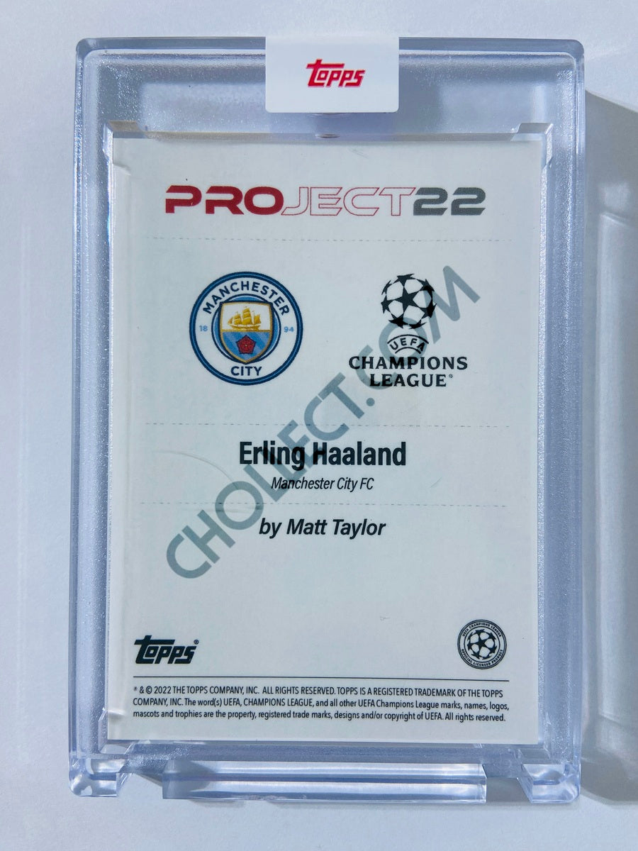 Erling Haaland  - Manchester City FC 2022 Topps Project 22 by Matt Taylor